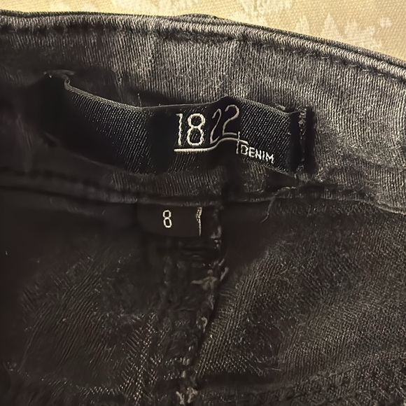 Women’s 1822 black denim w spandex size 8 jeans - Picture 4 of 6